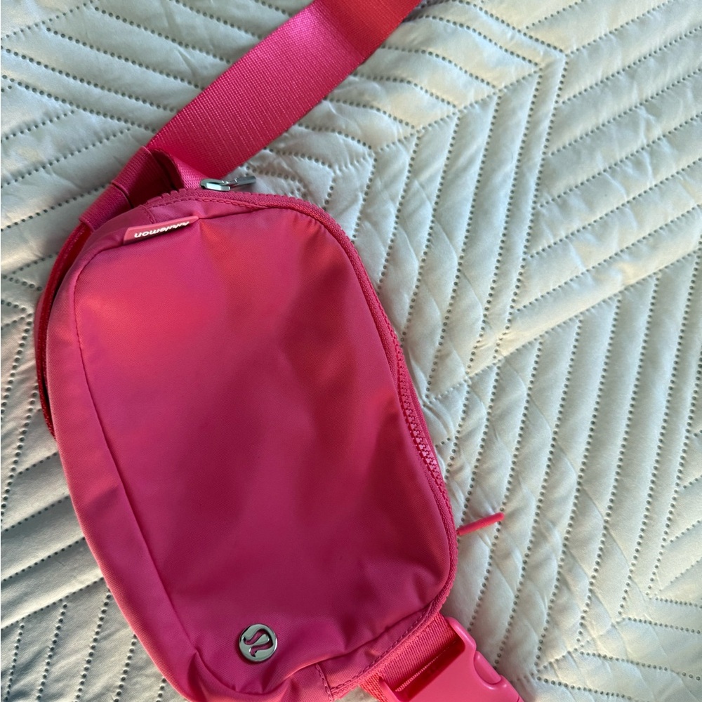 Lululemon Athletica Pink Crossbody Bag with Adjustable Strap